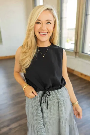 LUCIANA BUBBLE HEM TOP