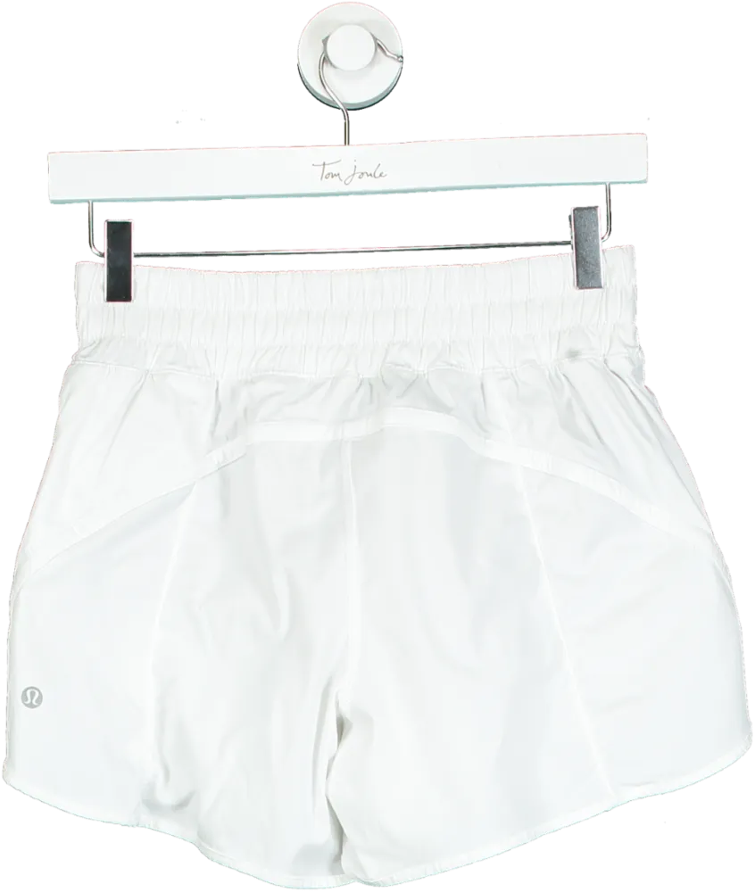 Lululemon White Swiftly Tech Shorts UK M