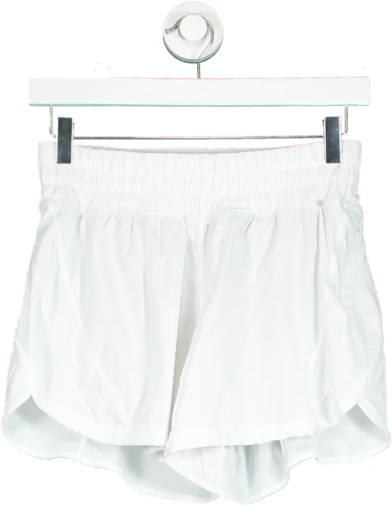 Lululemon White Swiftly Tech Shorts UK M