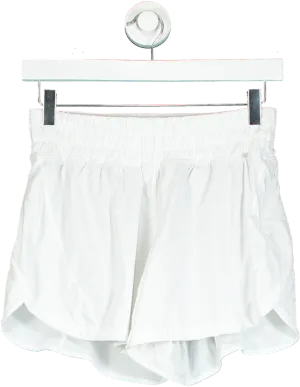 Lululemon White Swiftly Tech Shorts UK M