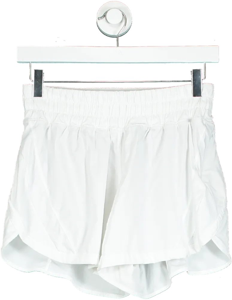 Lululemon White Swiftly Tech Shorts UK M