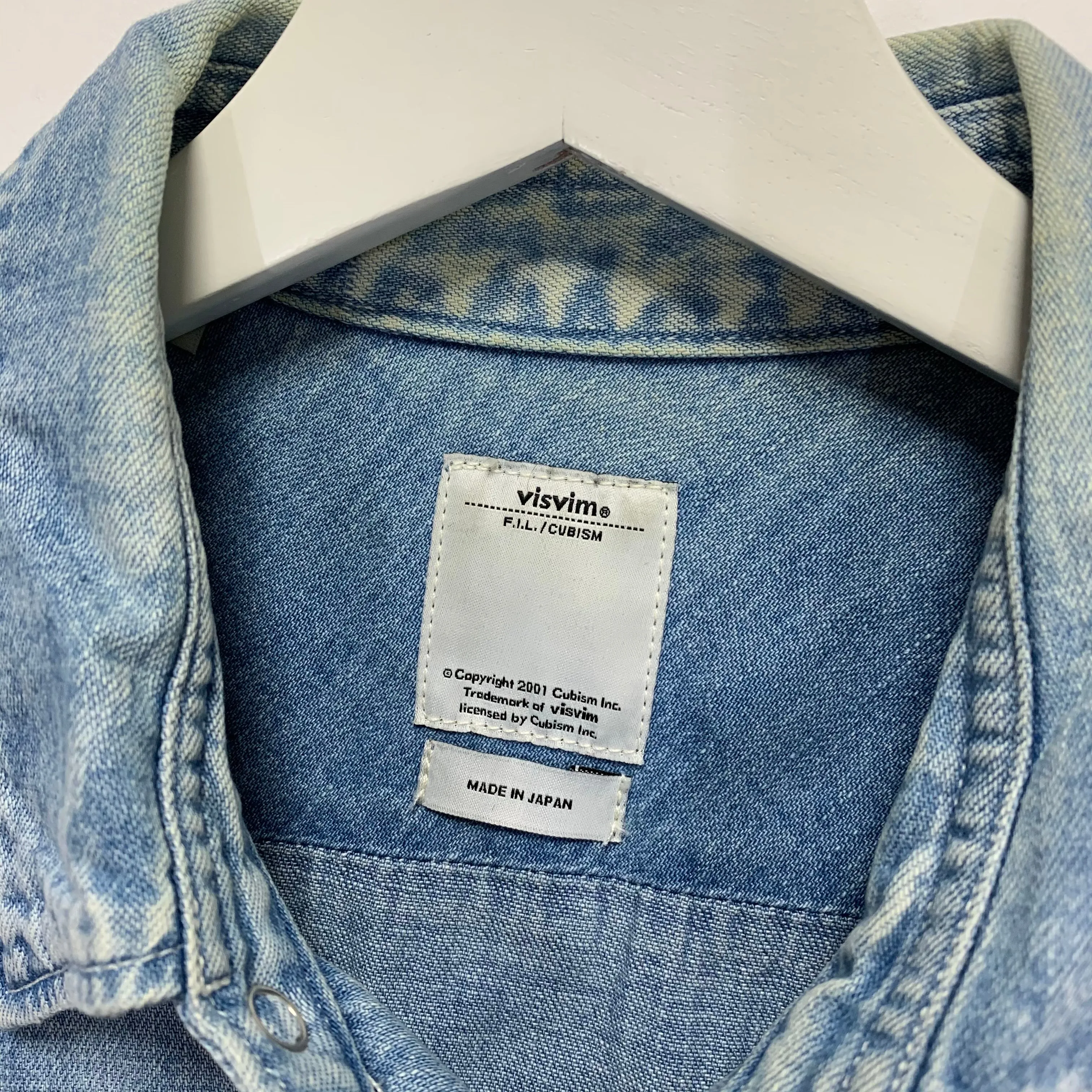 [M] VISVIM SOCIAL SCULPTURE SHIRT L/S DAMAGED INDIGO