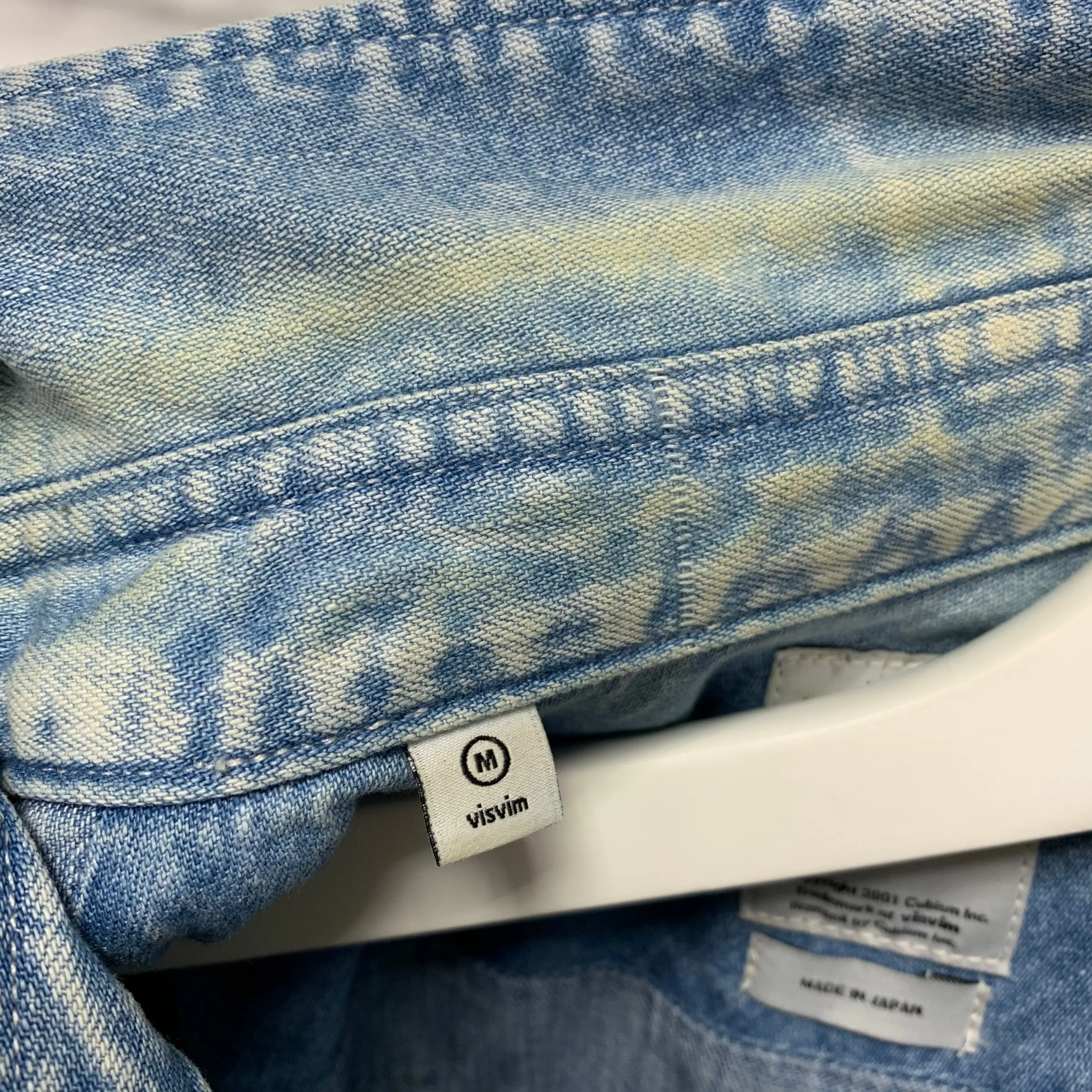 [M] VISVIM SOCIAL SCULPTURE SHIRT L/S DAMAGED INDIGO