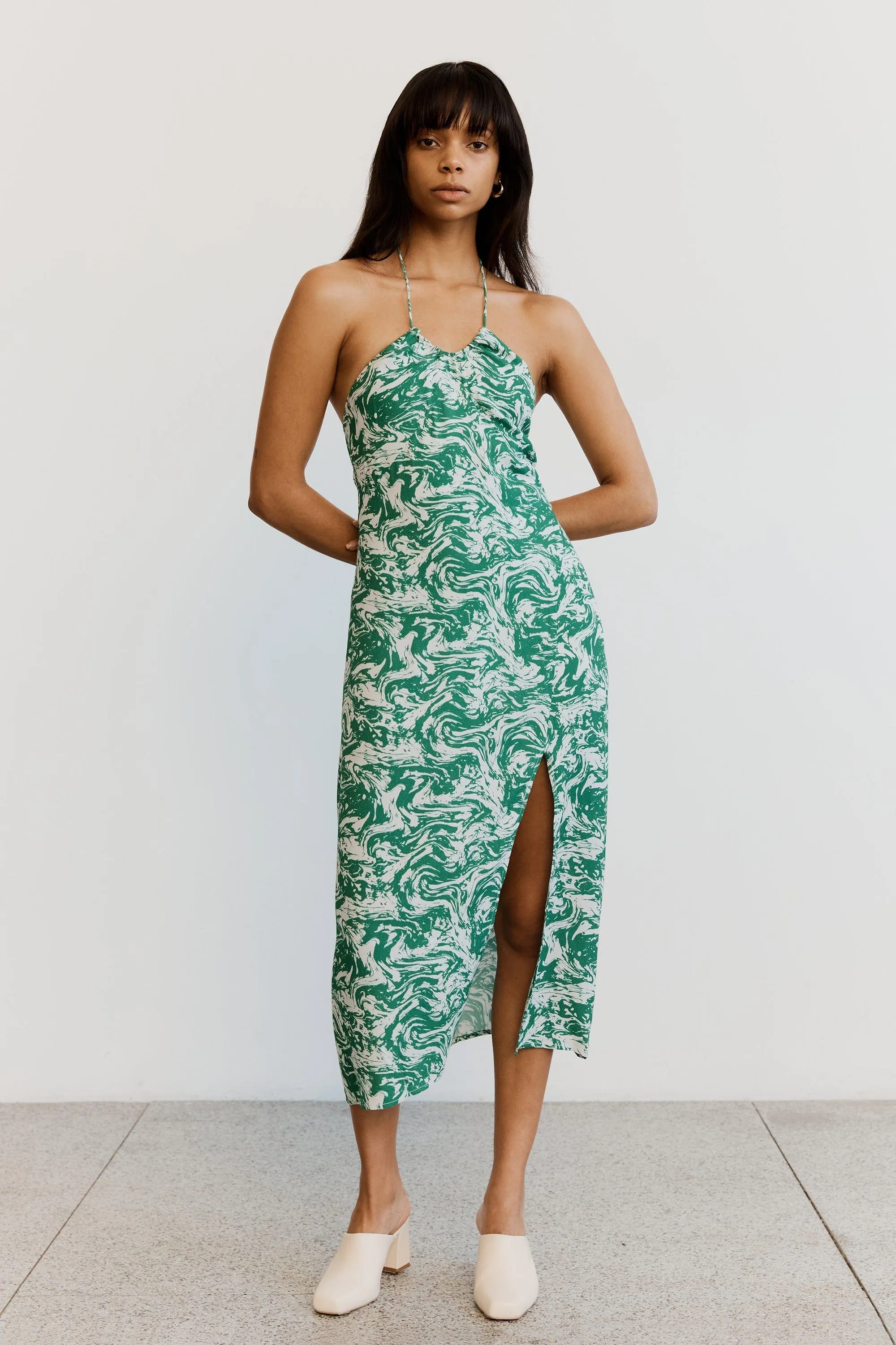 MARBLE DRAW IN SLIP DRESS | MARBLE