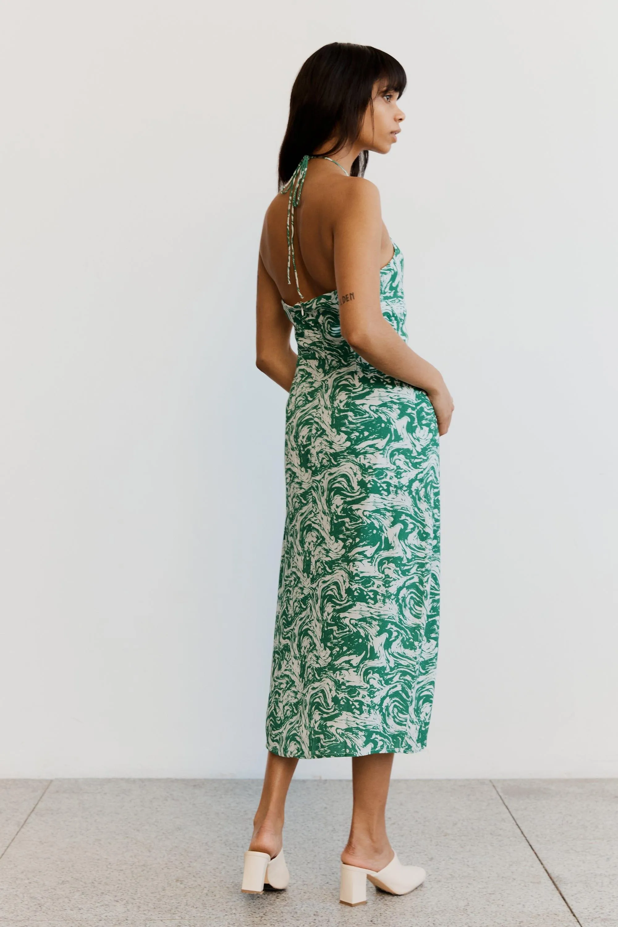 MARBLE DRAW IN SLIP DRESS | MARBLE