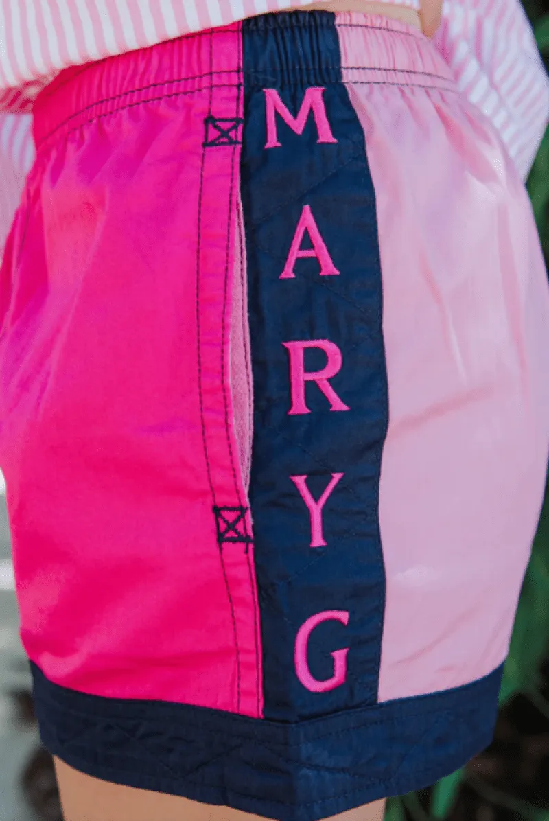 MaryG Shorts Womens Harlequin Panel