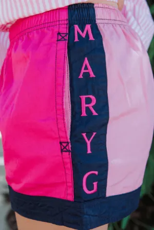 MaryG Shorts Womens Harlequin Panel
