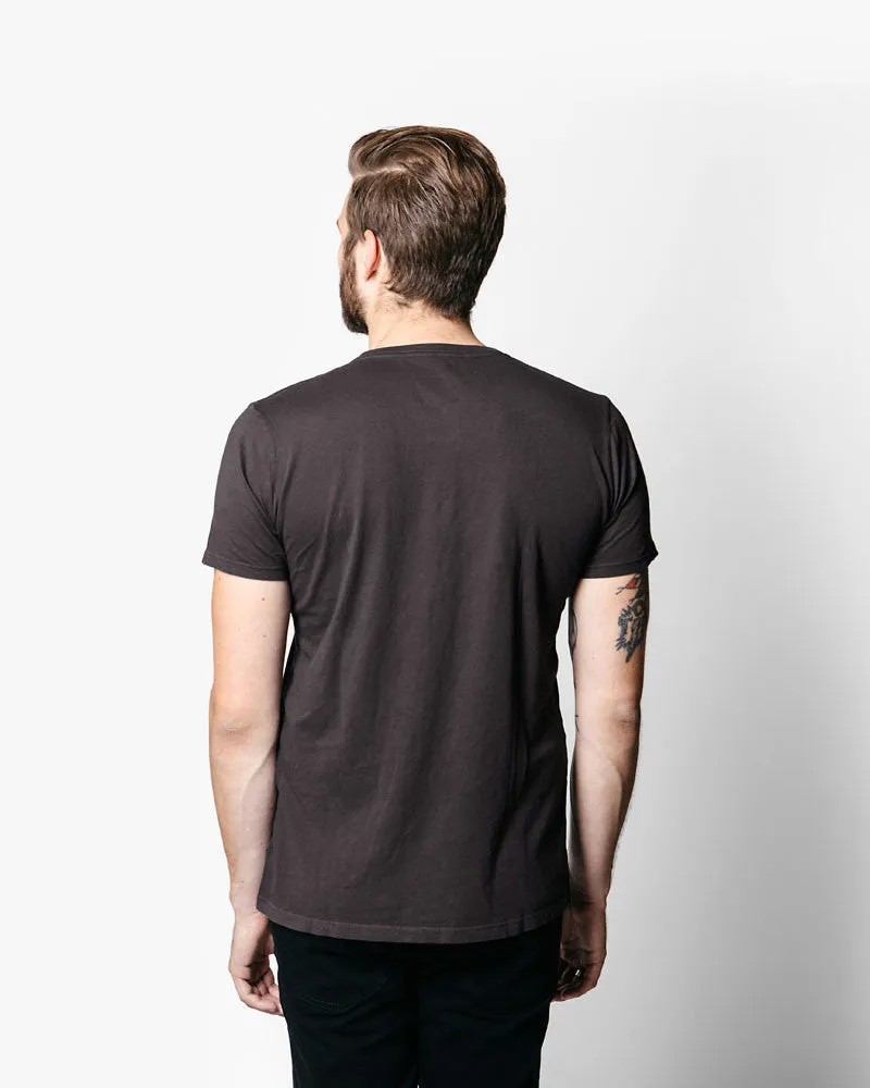 MAT-PKCR02 Richer Poorer Crew Pocket Tee Charcoal