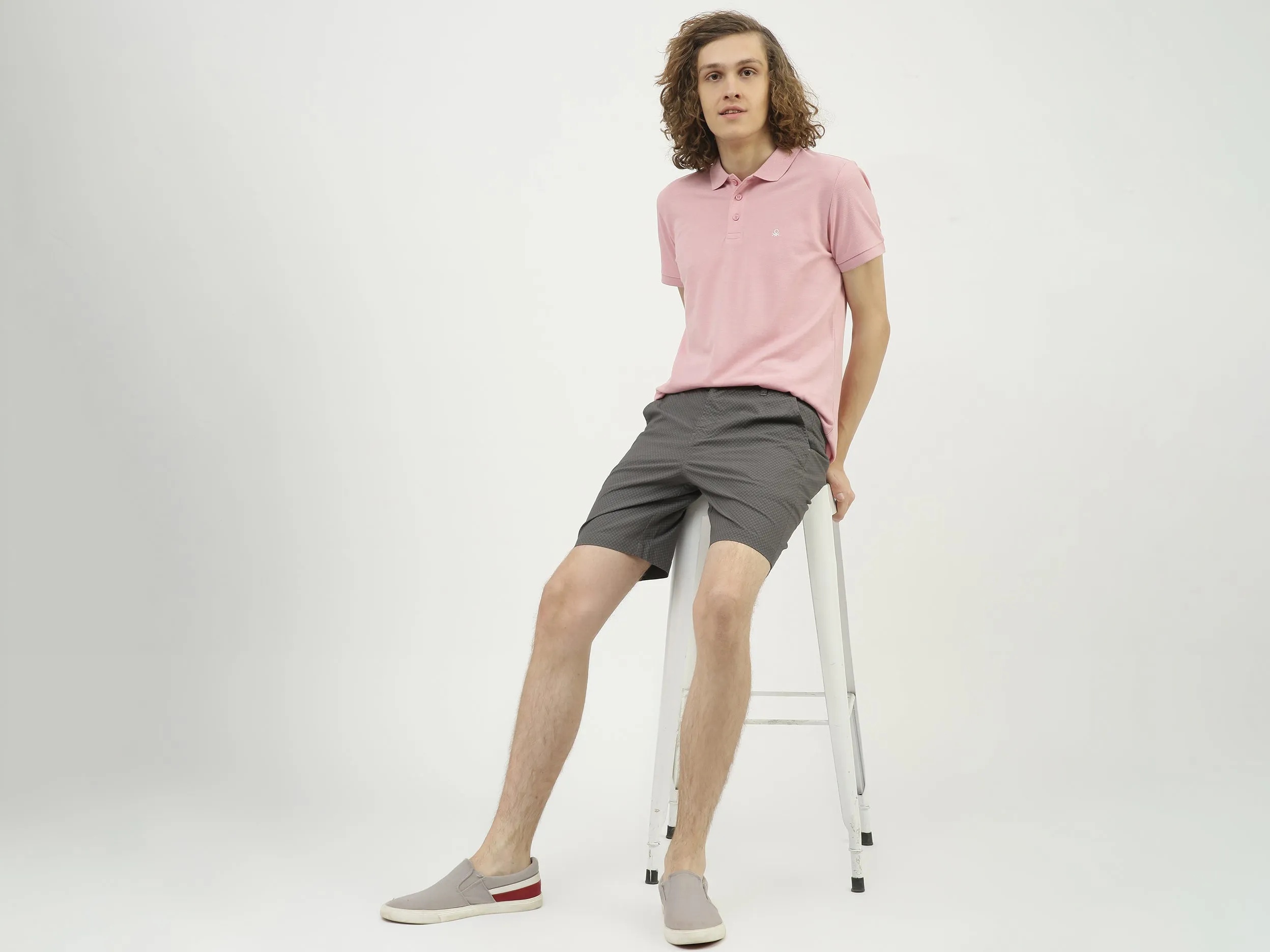 Men Printed Slim Fit Shorts