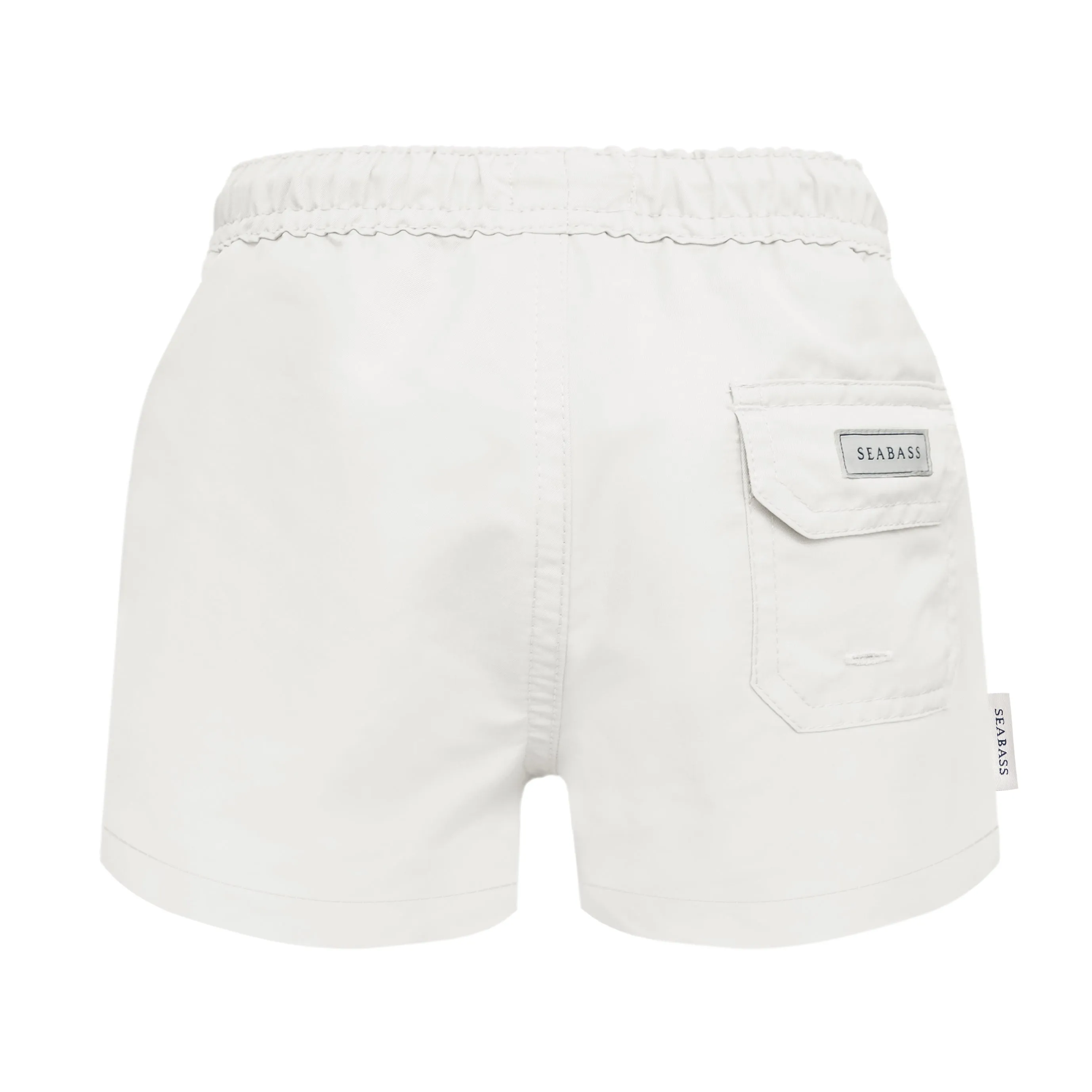 Men UV Swim Short Pearl White - solid