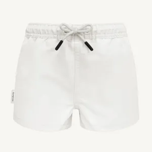 Men UV Swim Short Pearl White - solid