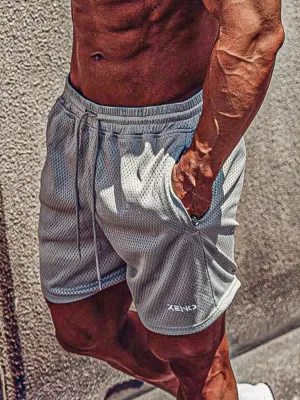 Men's Plus Size Drawstring Breathable Shorts