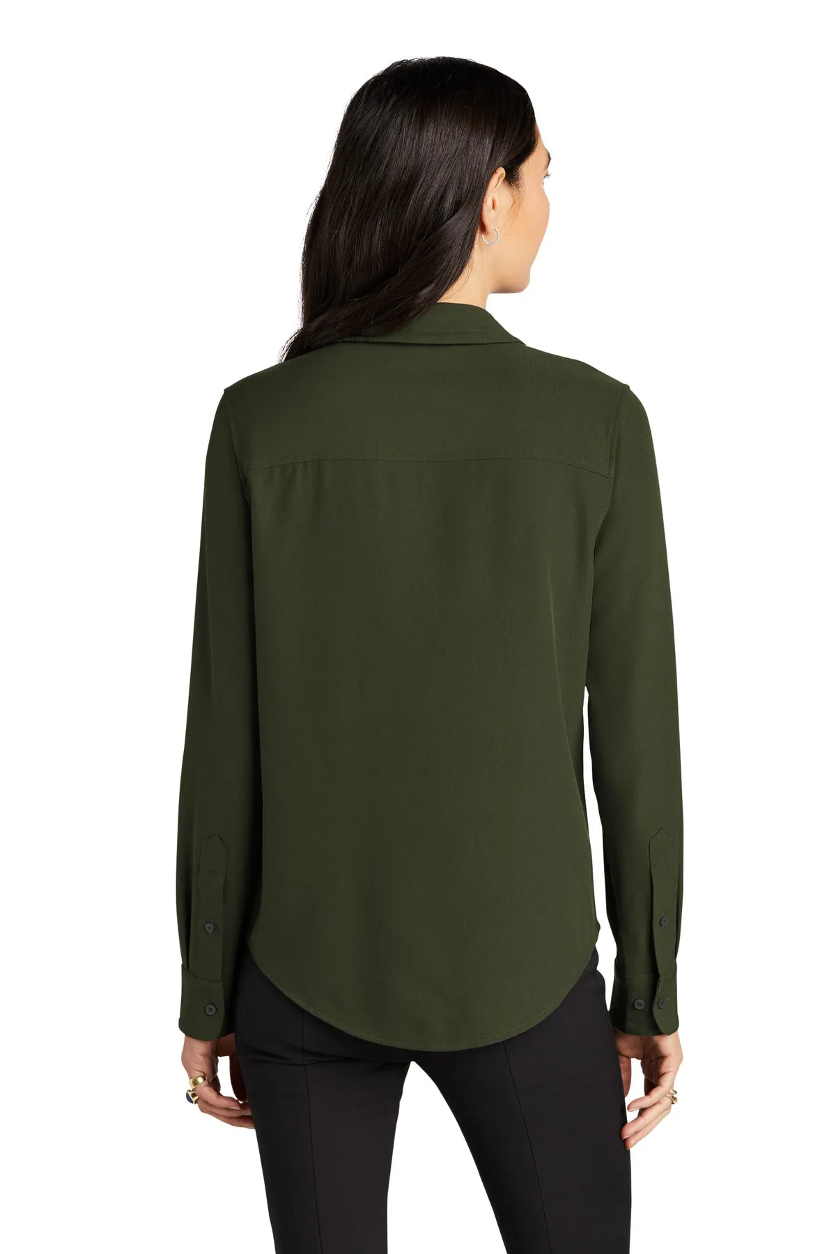 Mercer Mettle Women's Stretch Crepe Long Sleeve Camp MM2013 Townsend Green