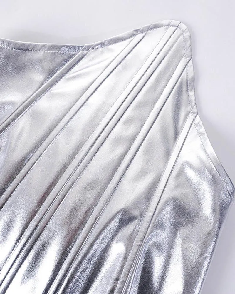 Metallic Spicy Corset Top