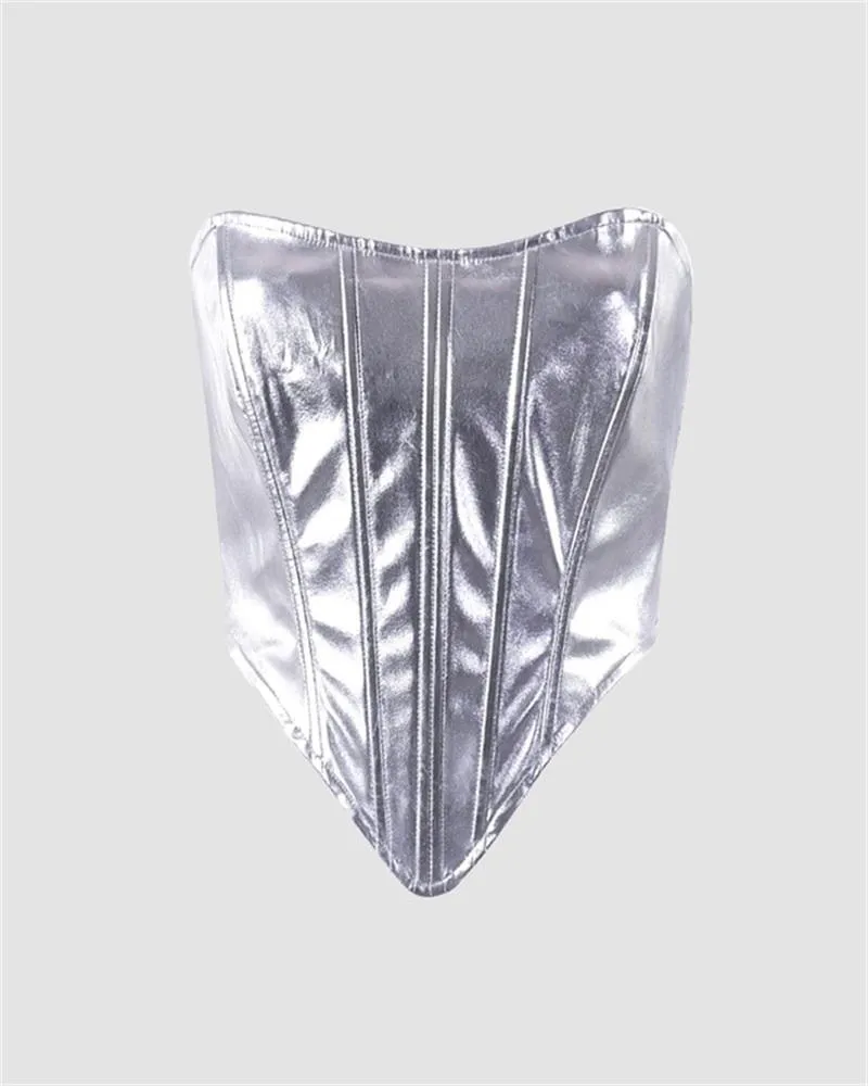 Metallic Spicy Corset Top