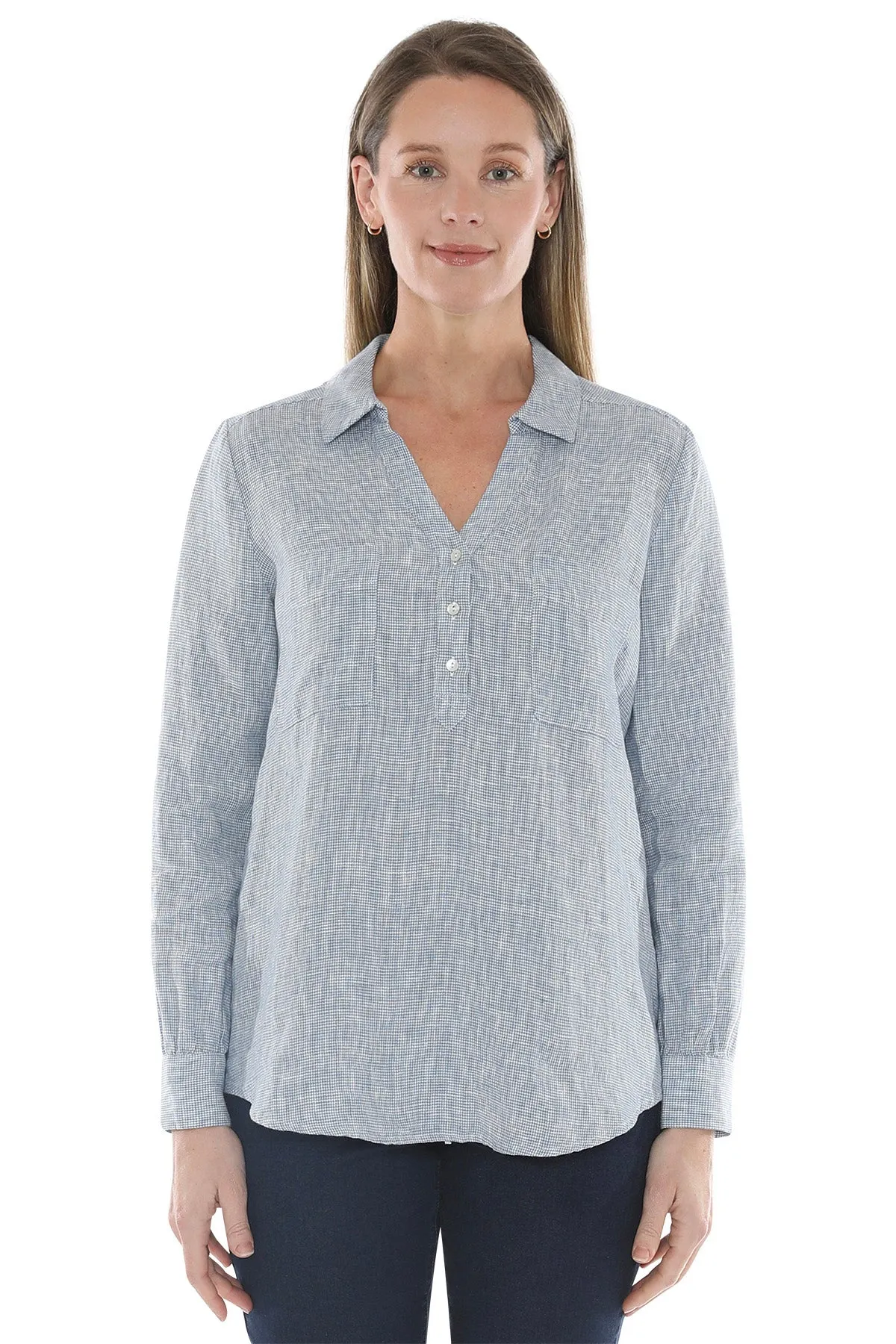 mini check pocket shirt (586j3080a)