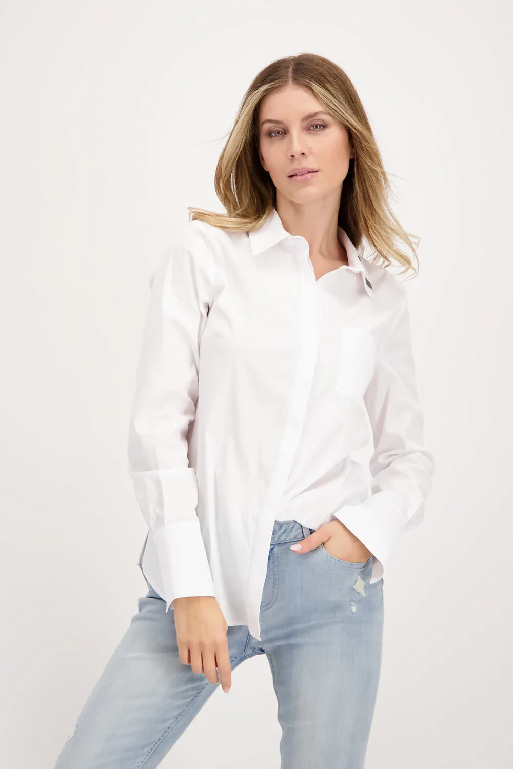 Monari Shirt with Chain Detail at Collar M407448