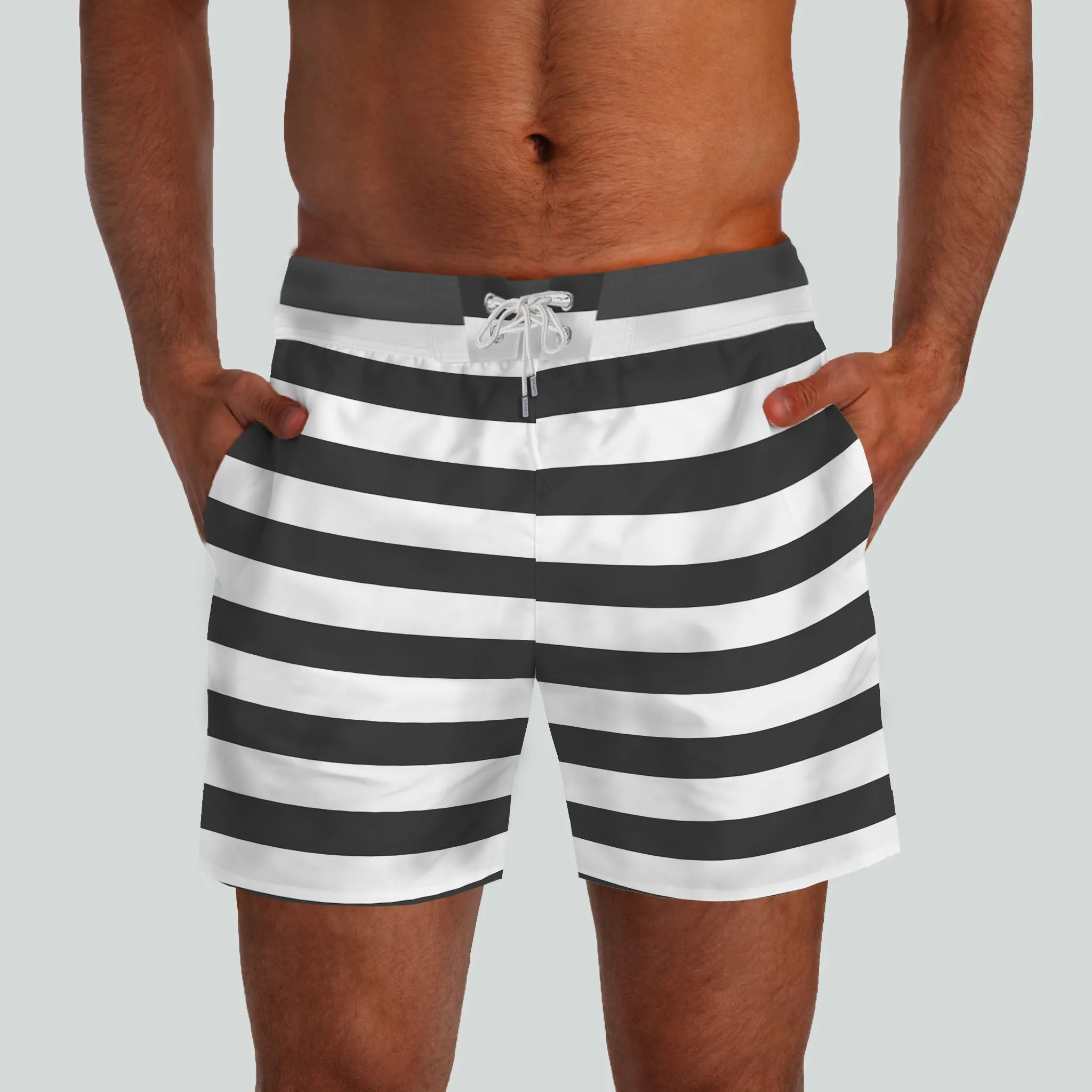 Monterey Black & White Boardshorts