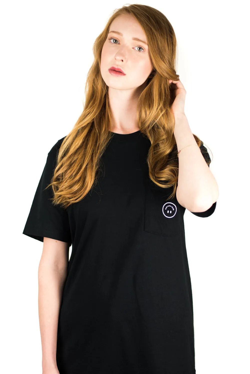 MOTTO POCKET TEE (BLACK)