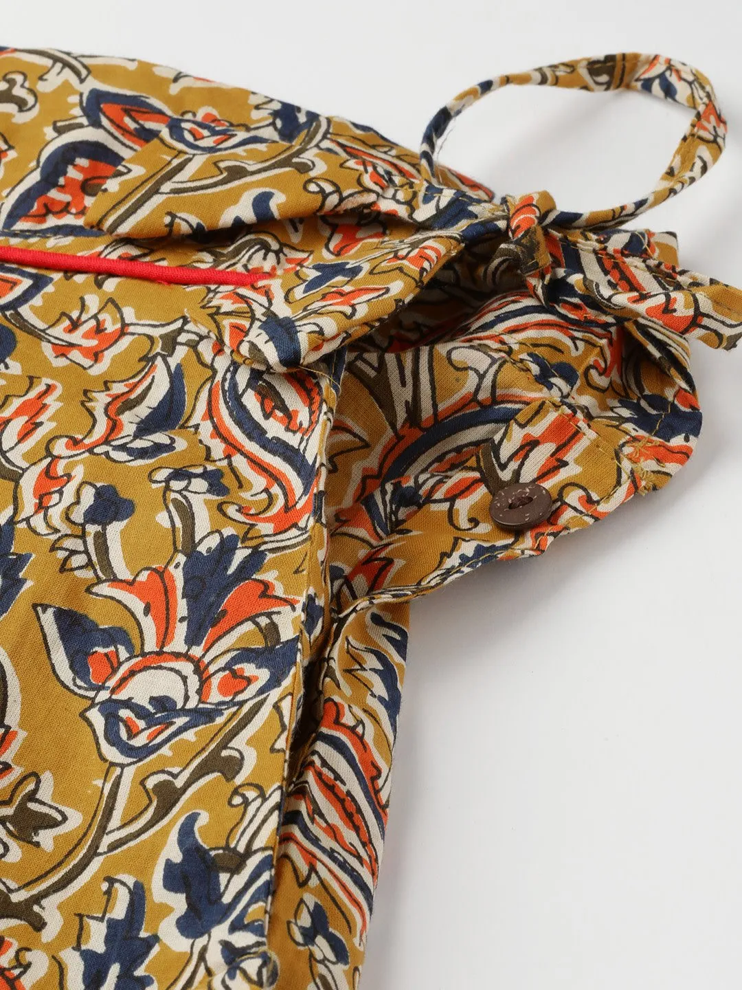 MUSTARD KALAMKARI SKIRT