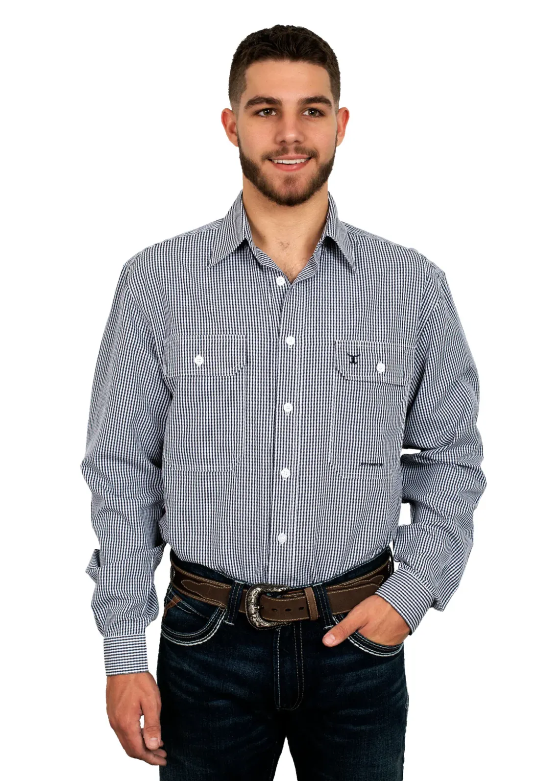 MWLS2306 Just Country Men's Austin Full Button Work shirt