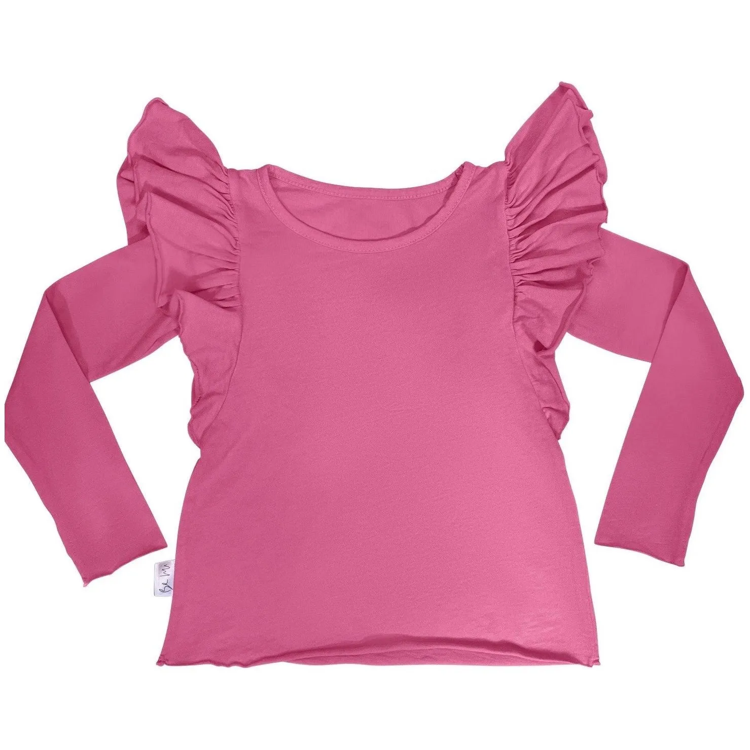 Natalia Ruffle Top Bubble Gum Pink