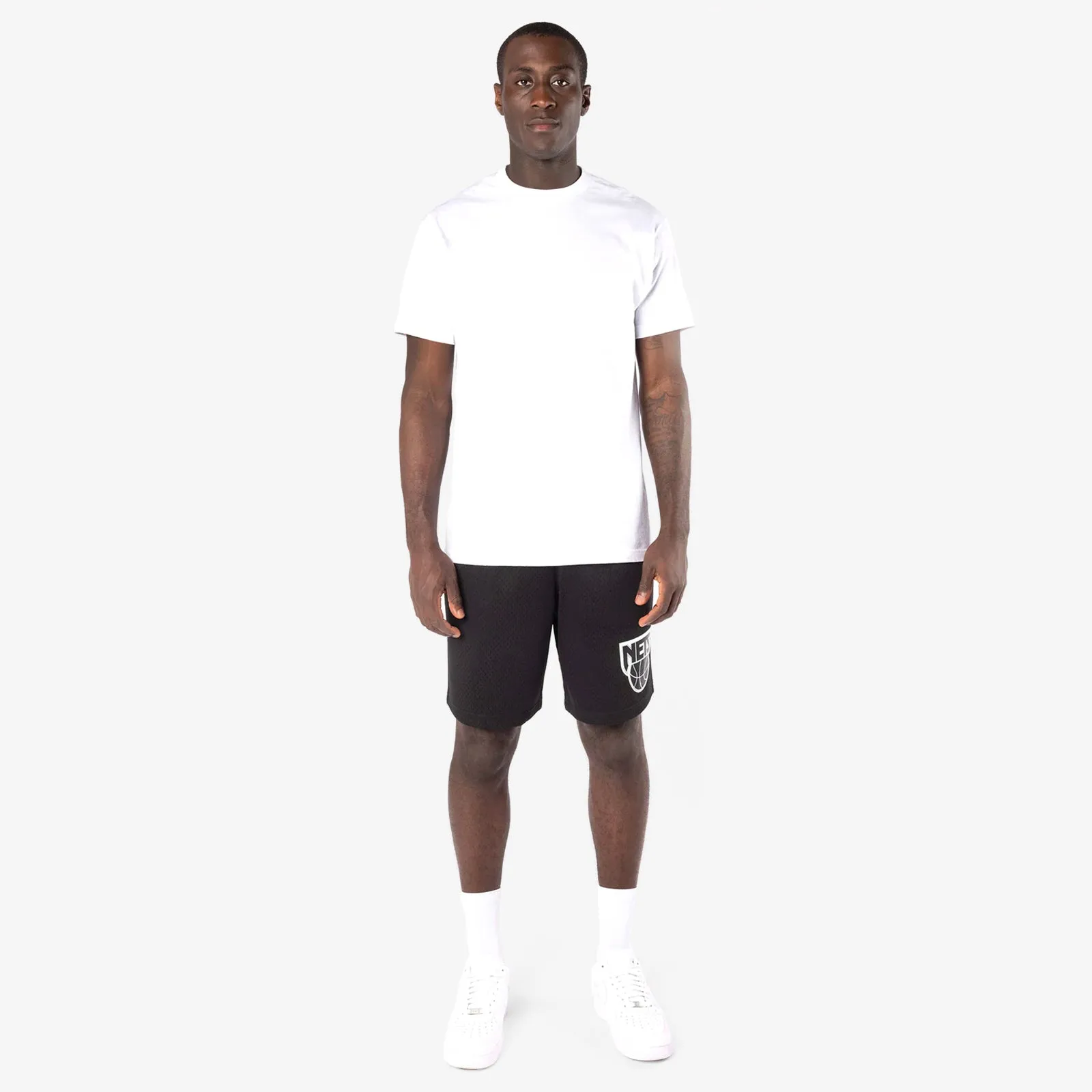 New Jersey Nets Mesh Court Shorts - Black