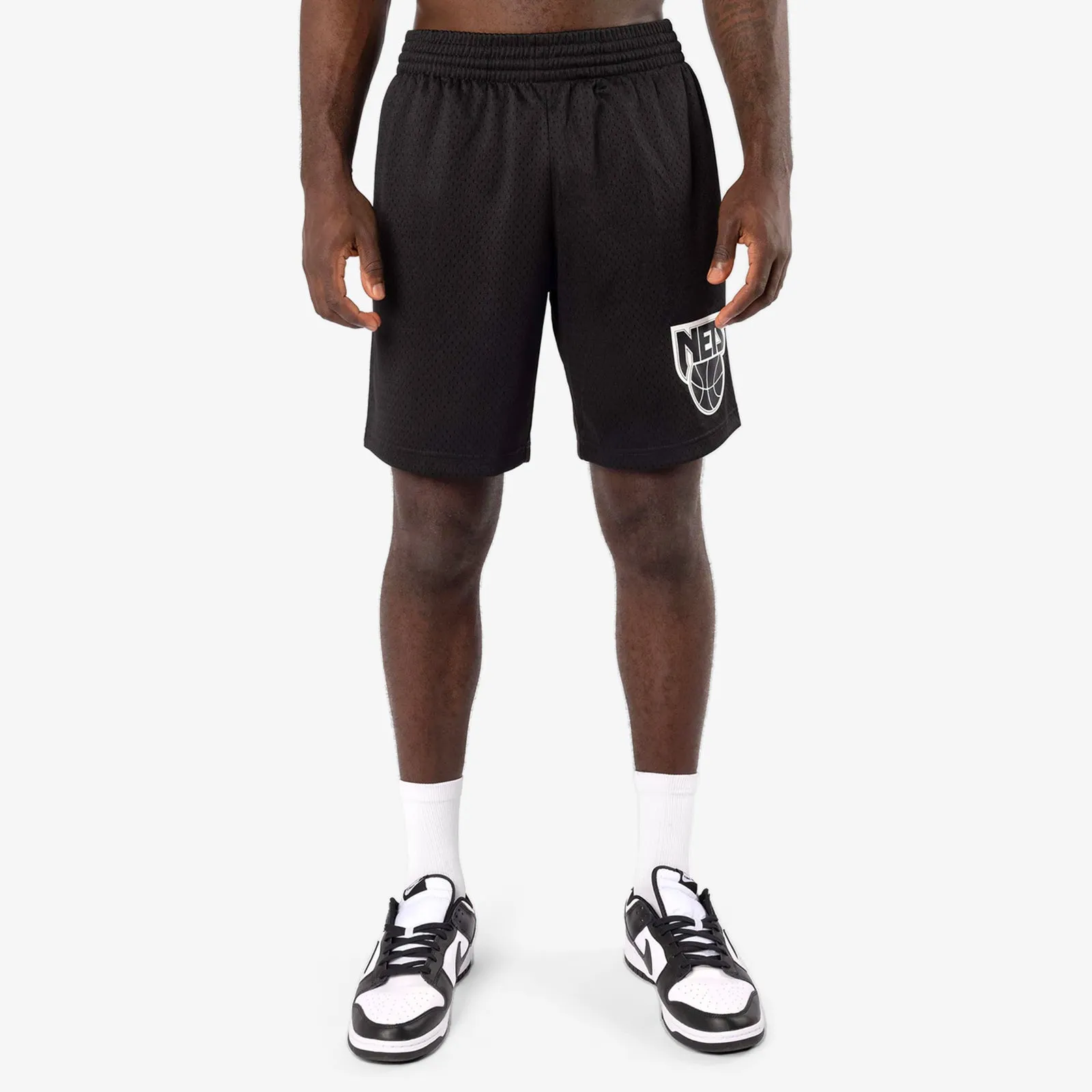 New Jersey Nets Mesh Court Shorts - Black