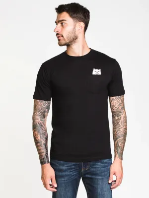 NEW WITH TAGS! RIP N DIP LORD NERMAL POCKET T-SHIRT, BLACK! SZ L! RETAILS $45 