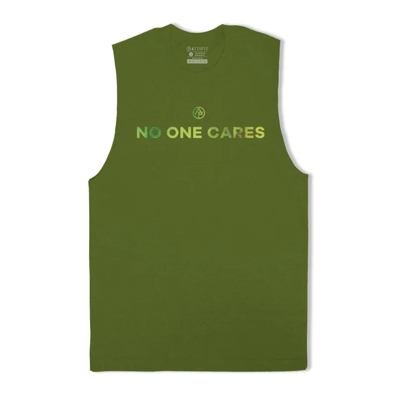 No One Cares Graphic Tank Top