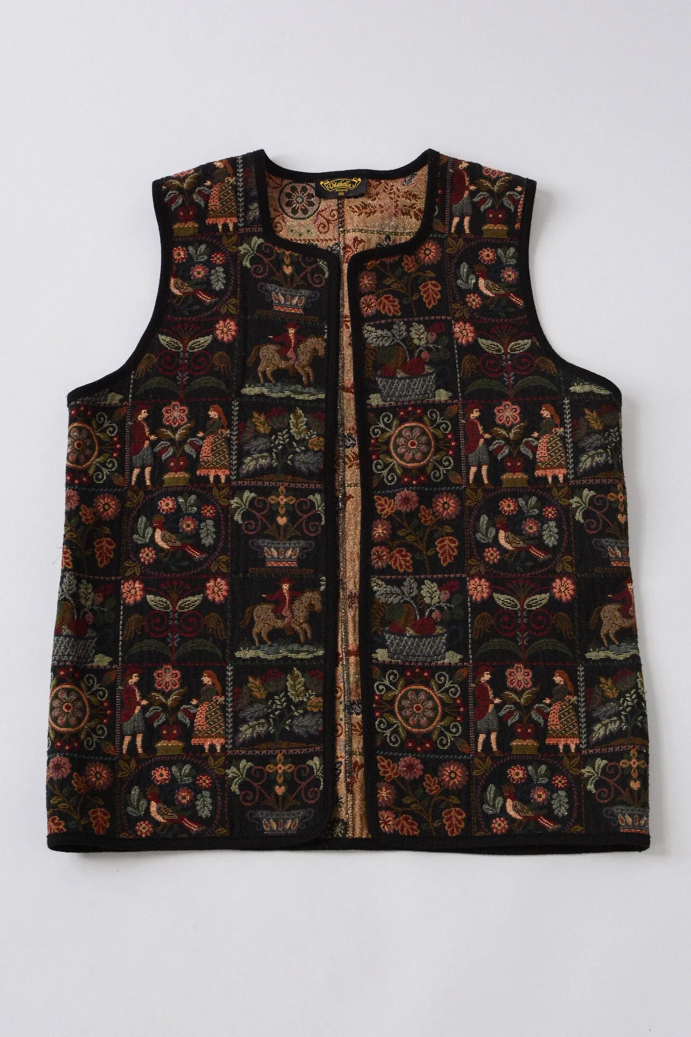 Norwegian Folk Art Tapestry Vest