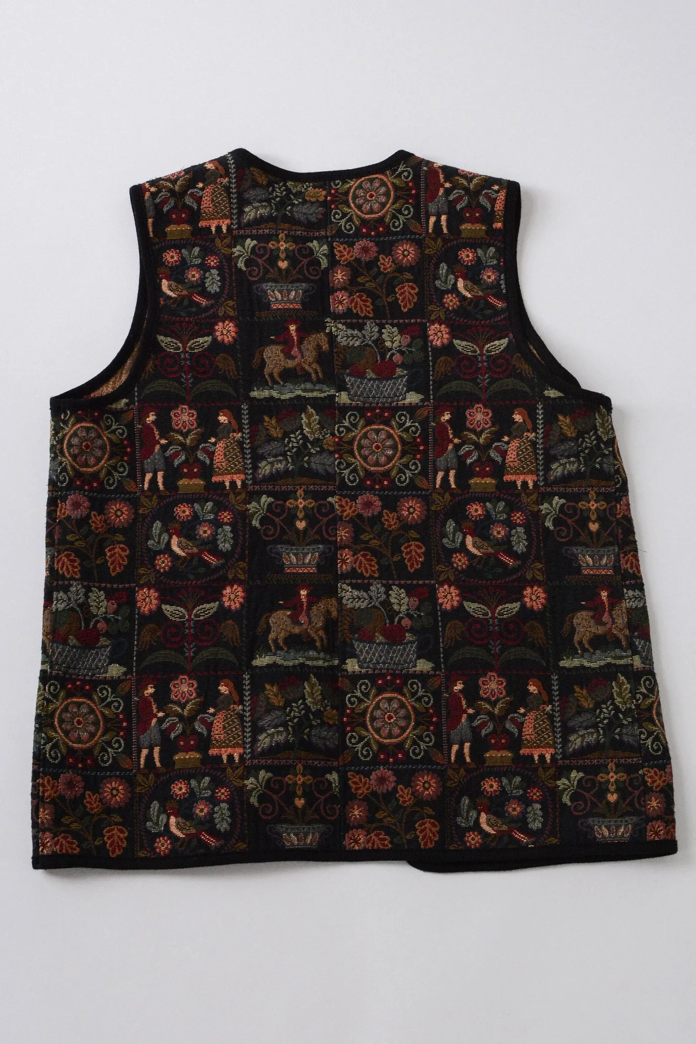 Norwegian Folk Art Tapestry Vest