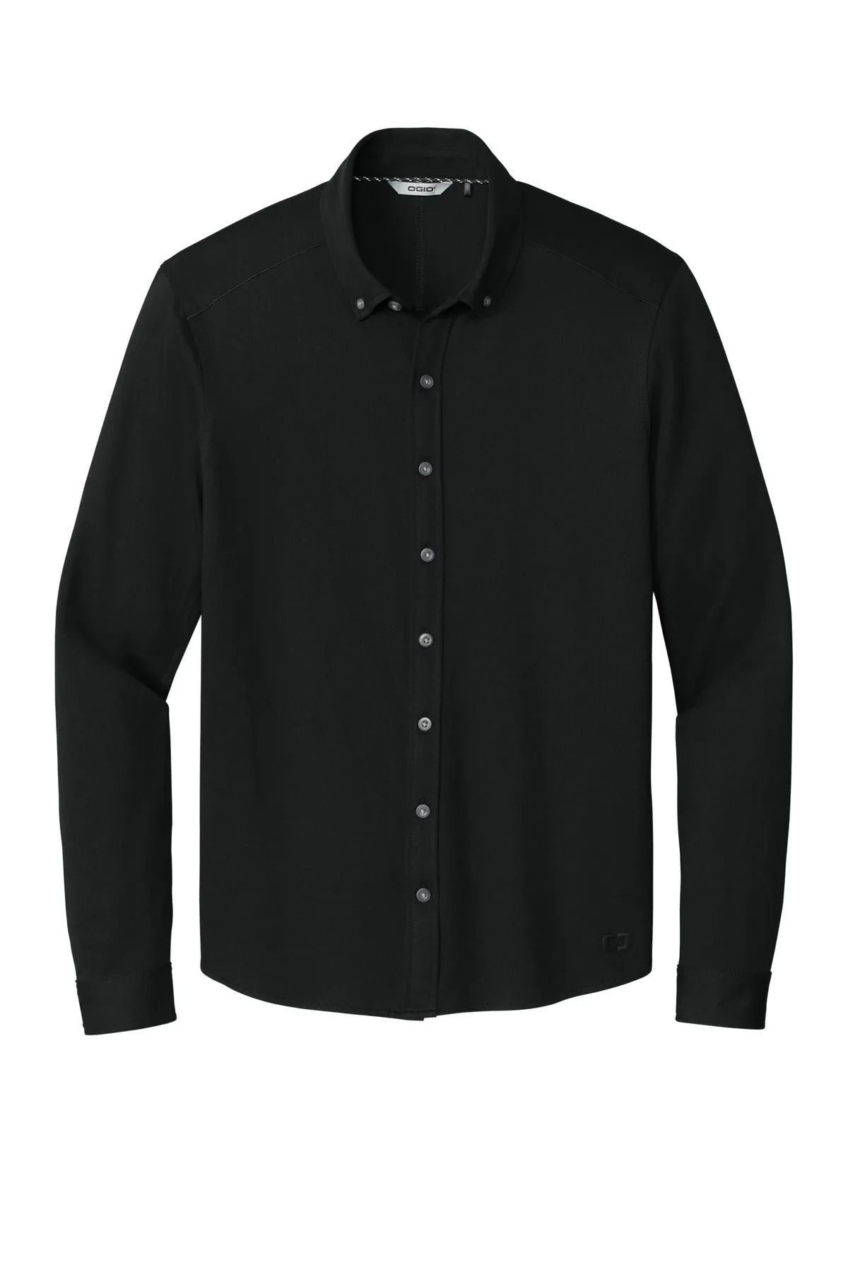 OGIO   Code Stretch Long Sleeve Button-Up. OG145 Blacktop