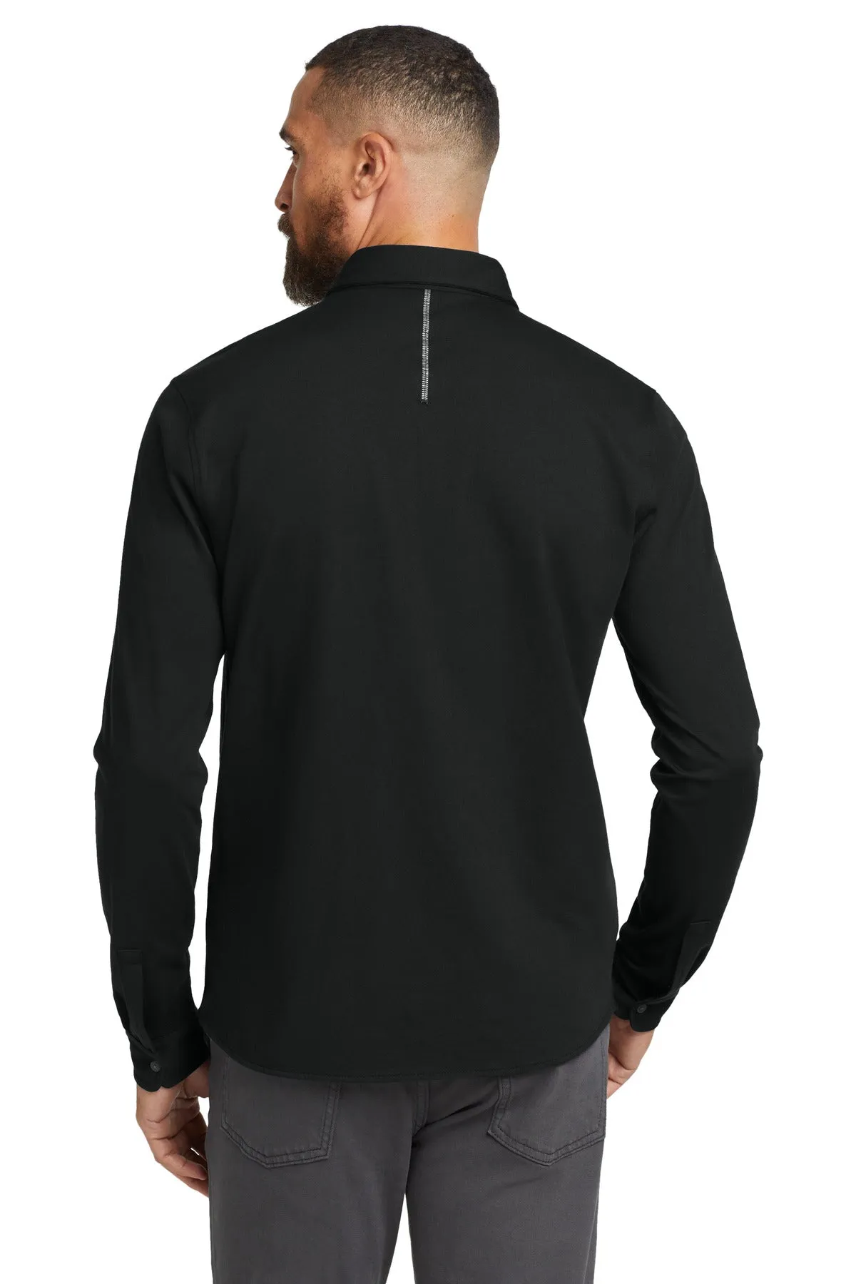 OGIO   Code Stretch Long Sleeve Button-Up. OG145 Blacktop