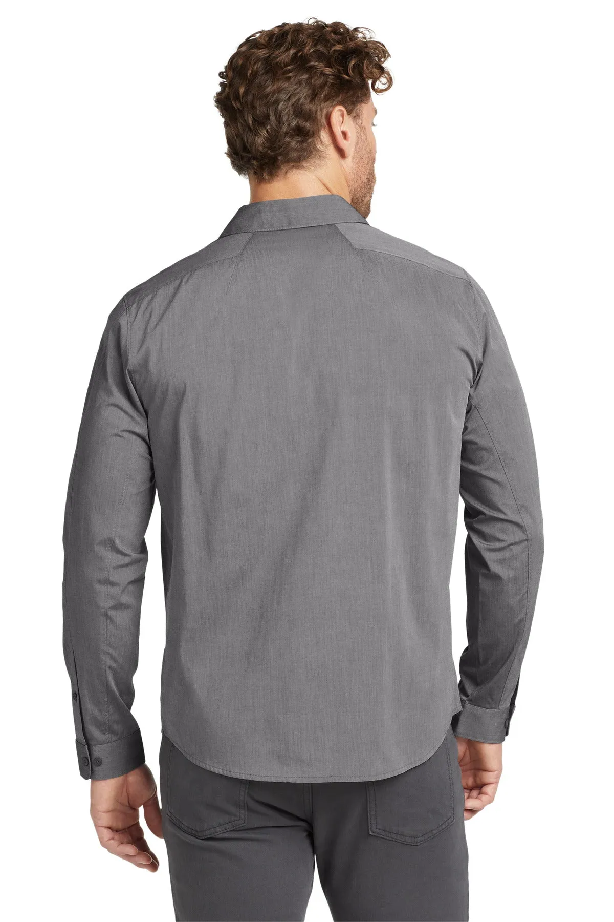 OGIO  Commuter Woven Shirt. OG1002 Gear Grey Heather