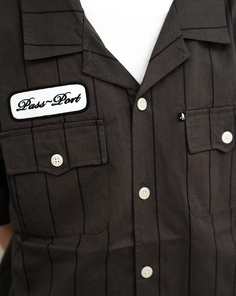 Passport Striped Casual Shirt - Tar