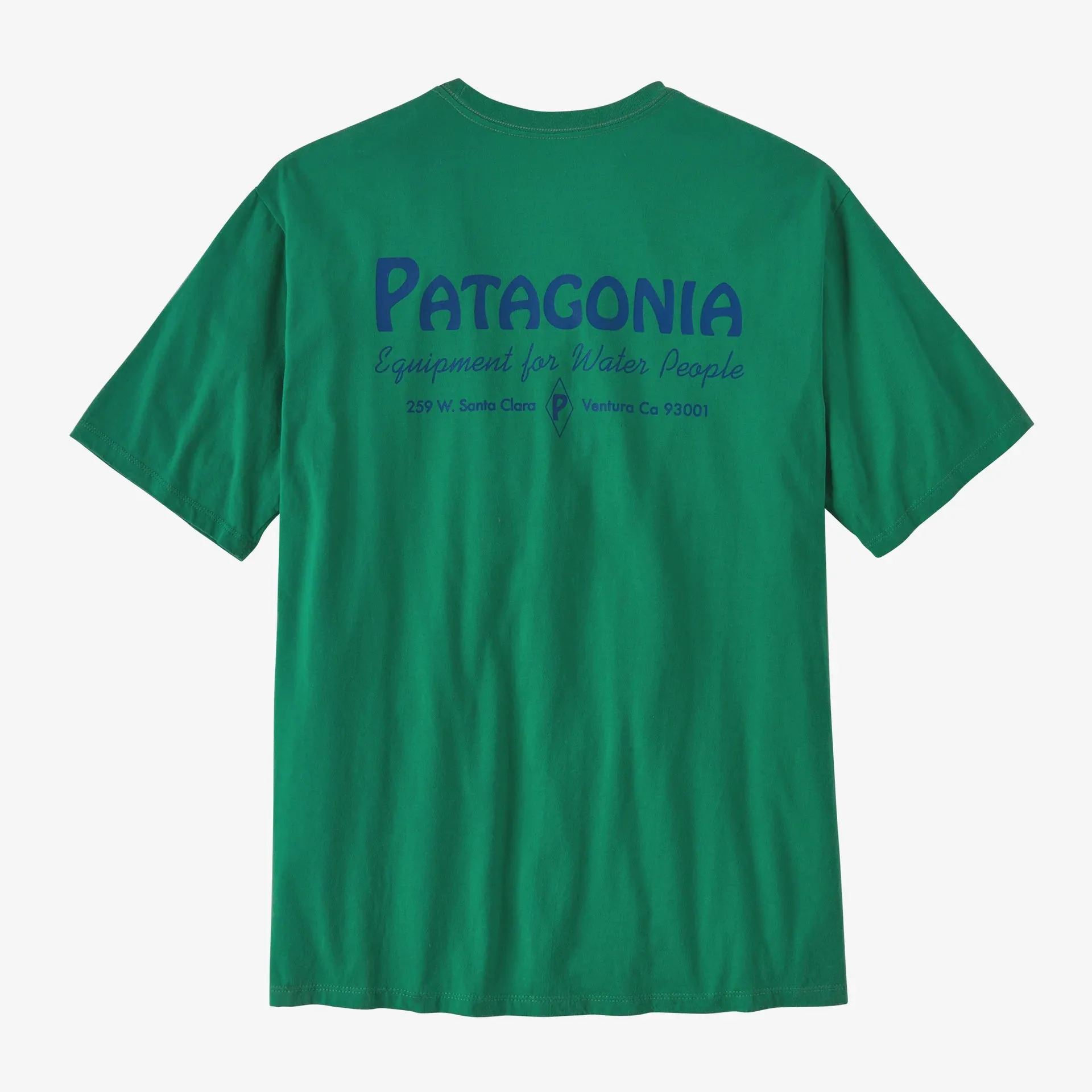 Patagonia Mens Water People Organic Pocket SS Tee - Water People Banner:Gather Green
