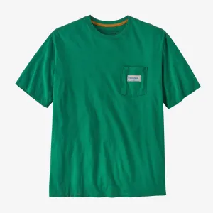 Patagonia Mens Water People Organic Pocket SS Tee - Water People Banner:Gather Green