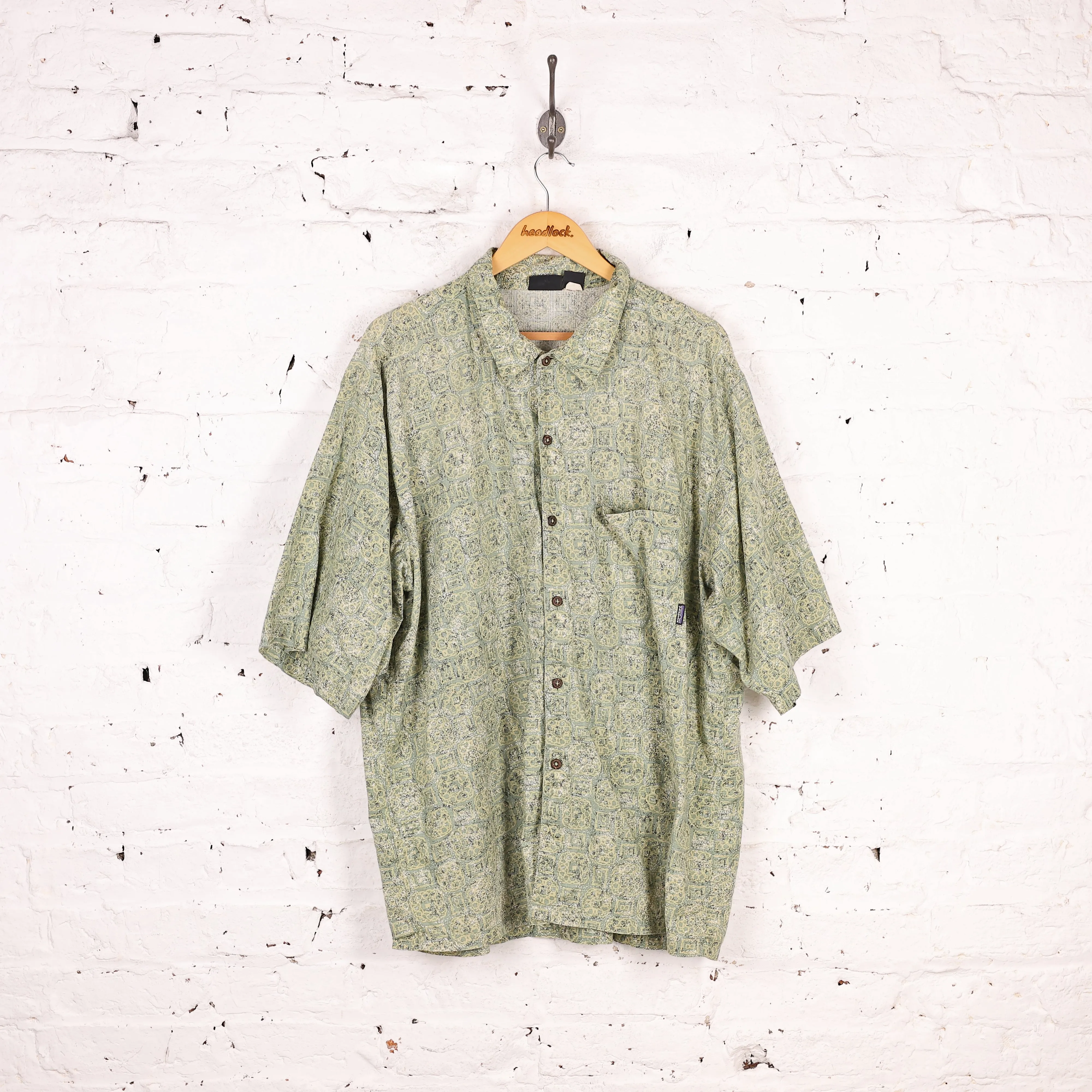 Patagonia Short Sleeve Pattern Shirt - Green - XL