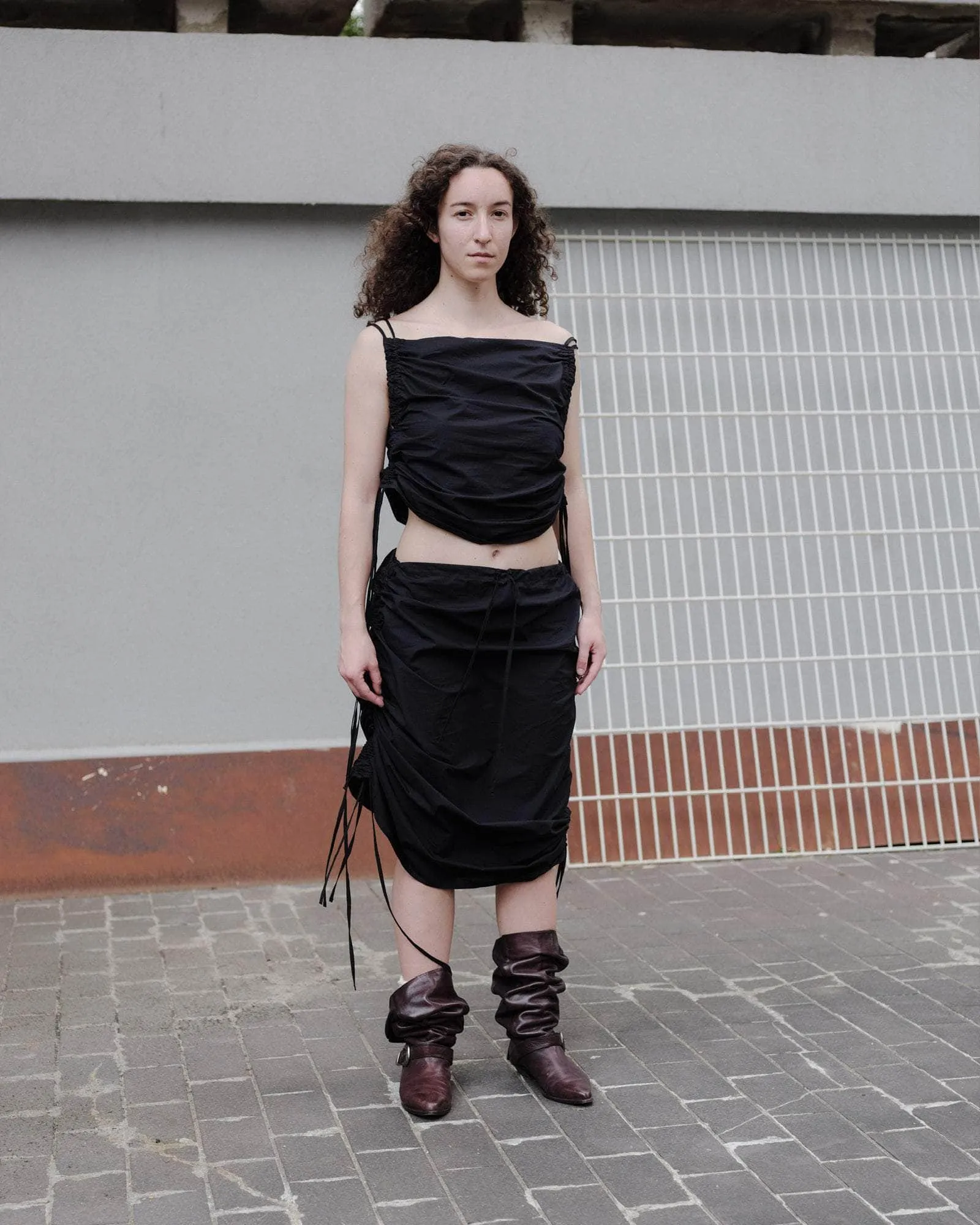 Pictorial Strap Skirt