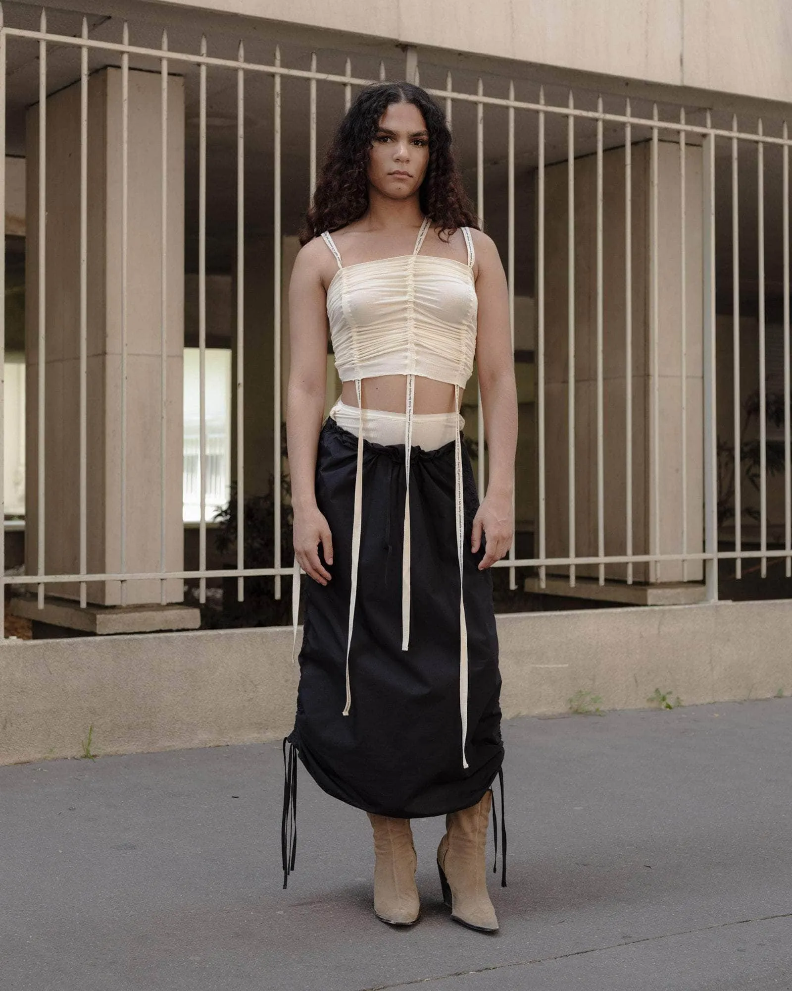 Pictorial Strap Skirt
