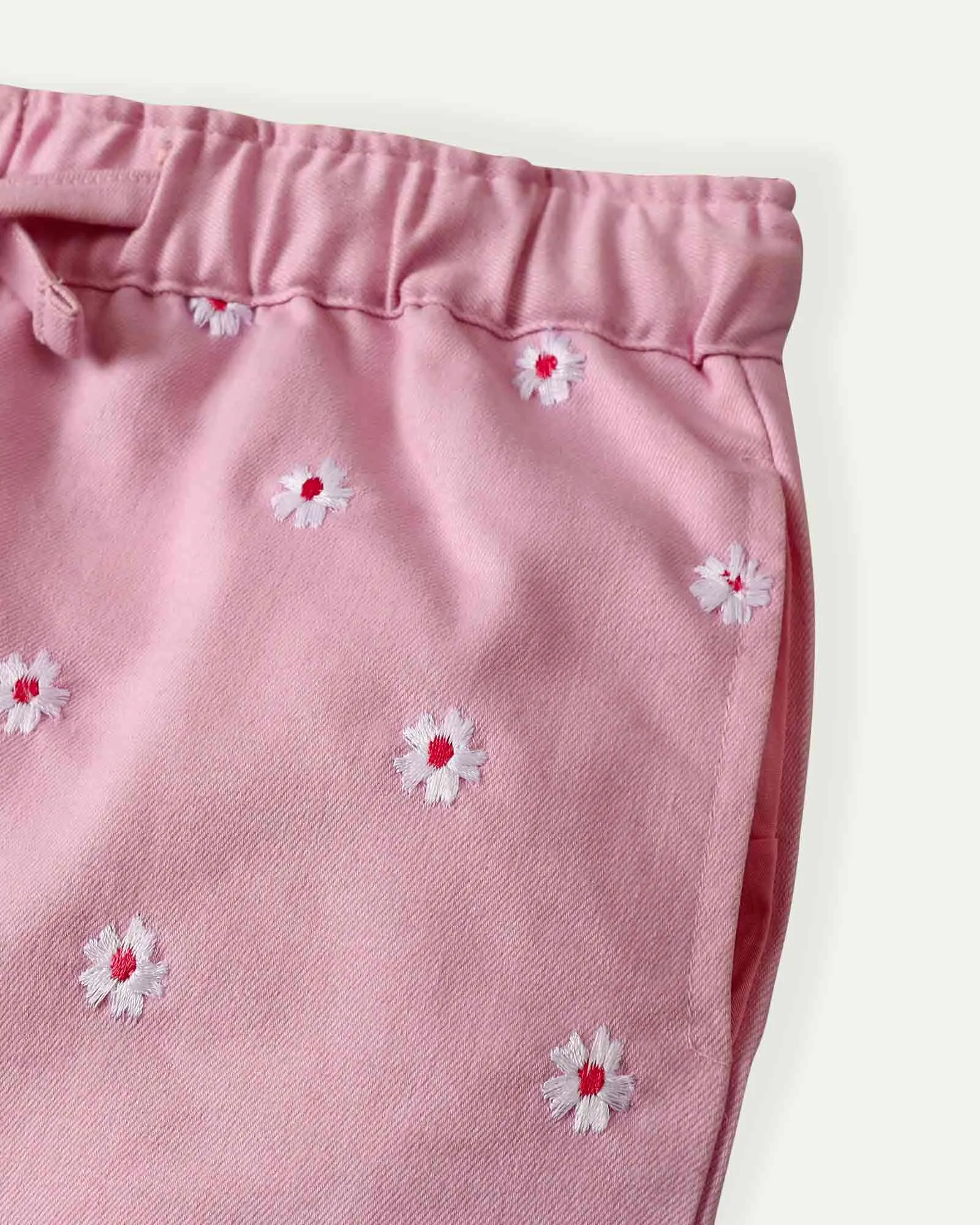 Pink Floral Shorts