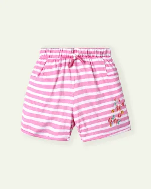 Pink Striped Shorts