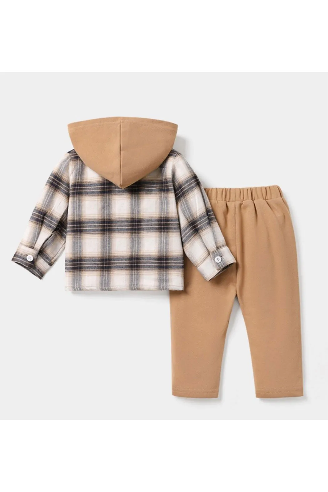 Plaid Hoodie Set