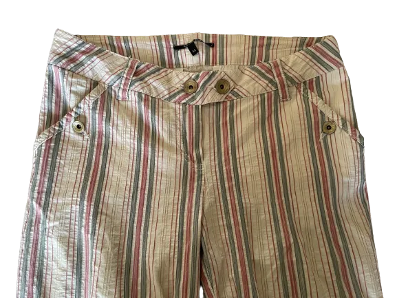 Plein Sud Jeans Striped Capris