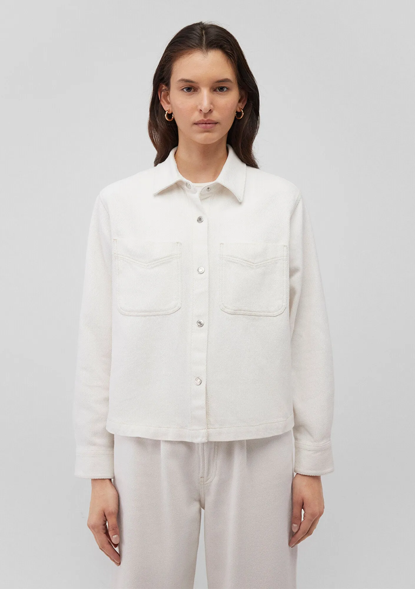 Pocket Detail Ecru Shirt