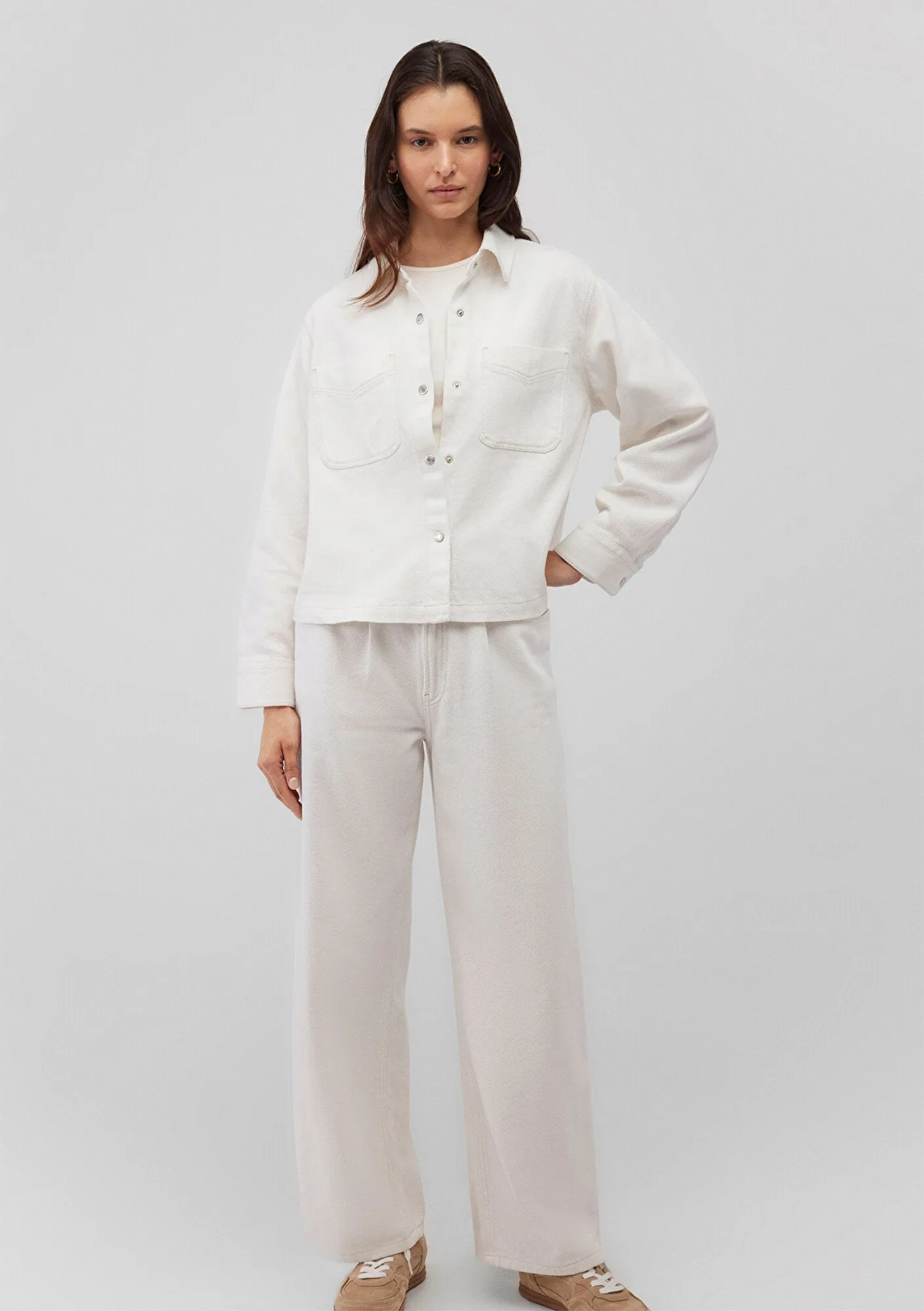 Pocket Detail Ecru Shirt