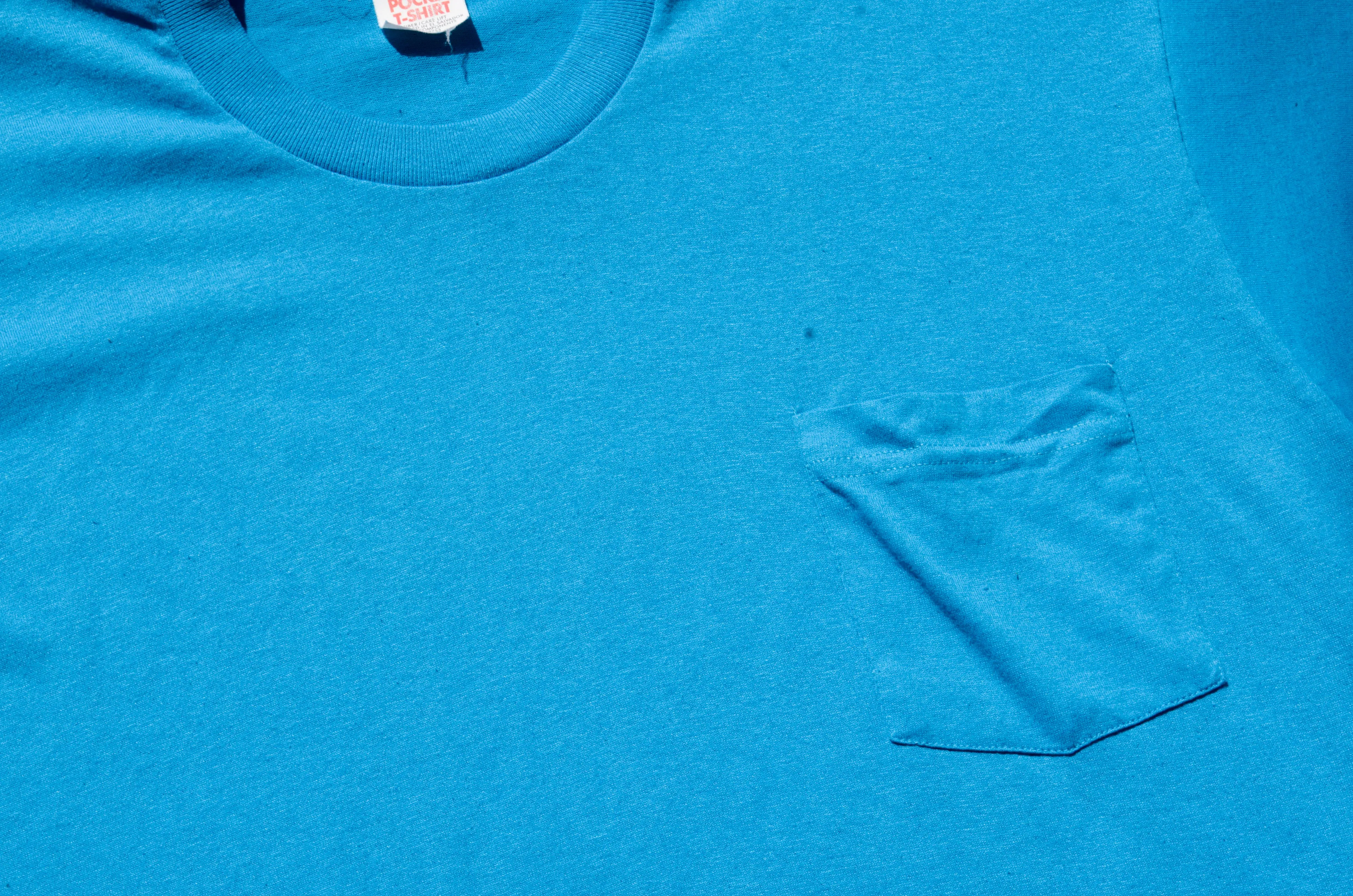 POCKET T-SHIRT - Cotton Poly Pocket Tee Shirt