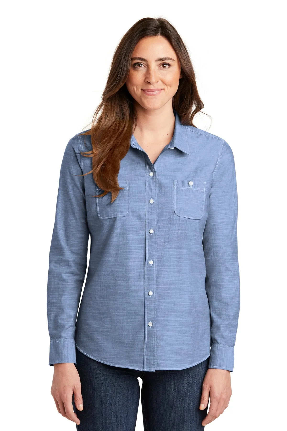 Port Authority¨ Ladies Slub Chambray Shirt. LW380