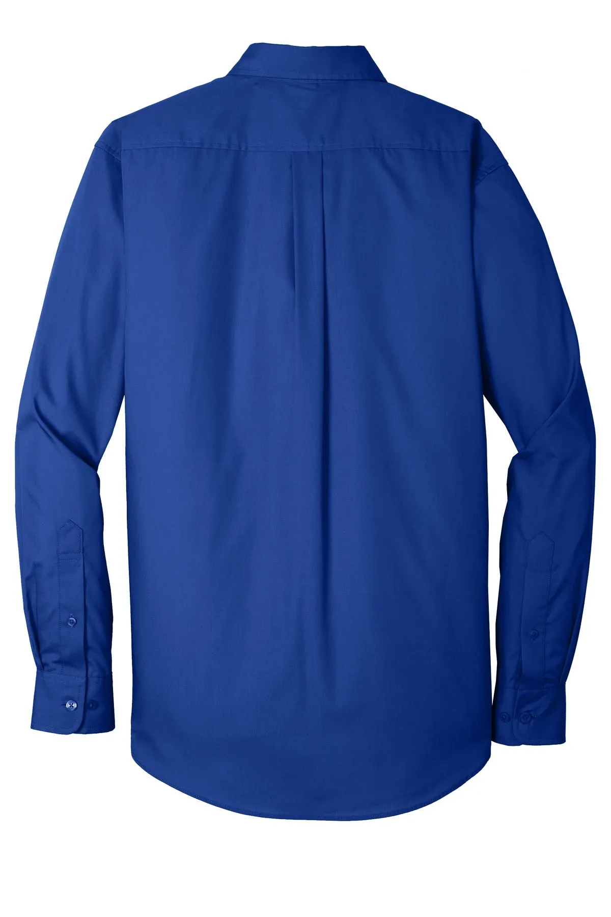 Port Authority Long Sleeve Carefree Poplin Shirt. W100 True Royal